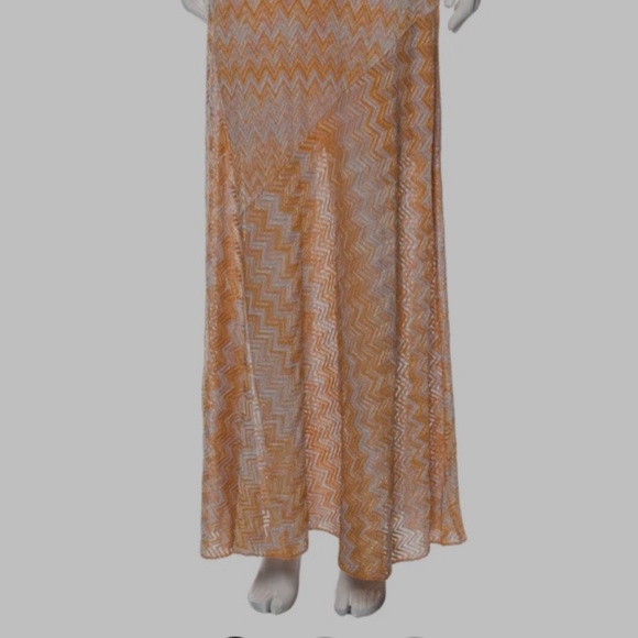 Vintage Missoni Metallic Orange & Silver Dress – IT 40 / Small - Picture 4 of 10